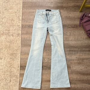 Veronica Beard Light Blue Flare Jeans